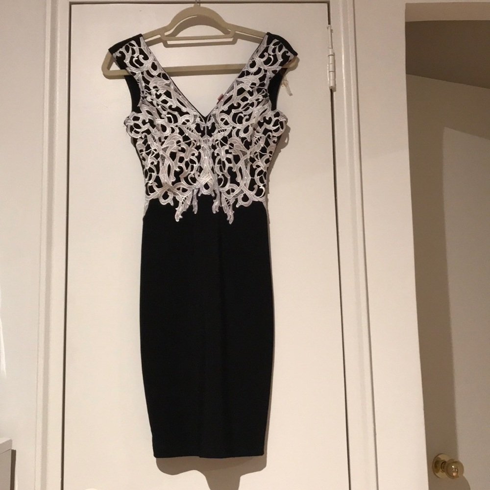 Lipsy London Embroidered Fitted dress